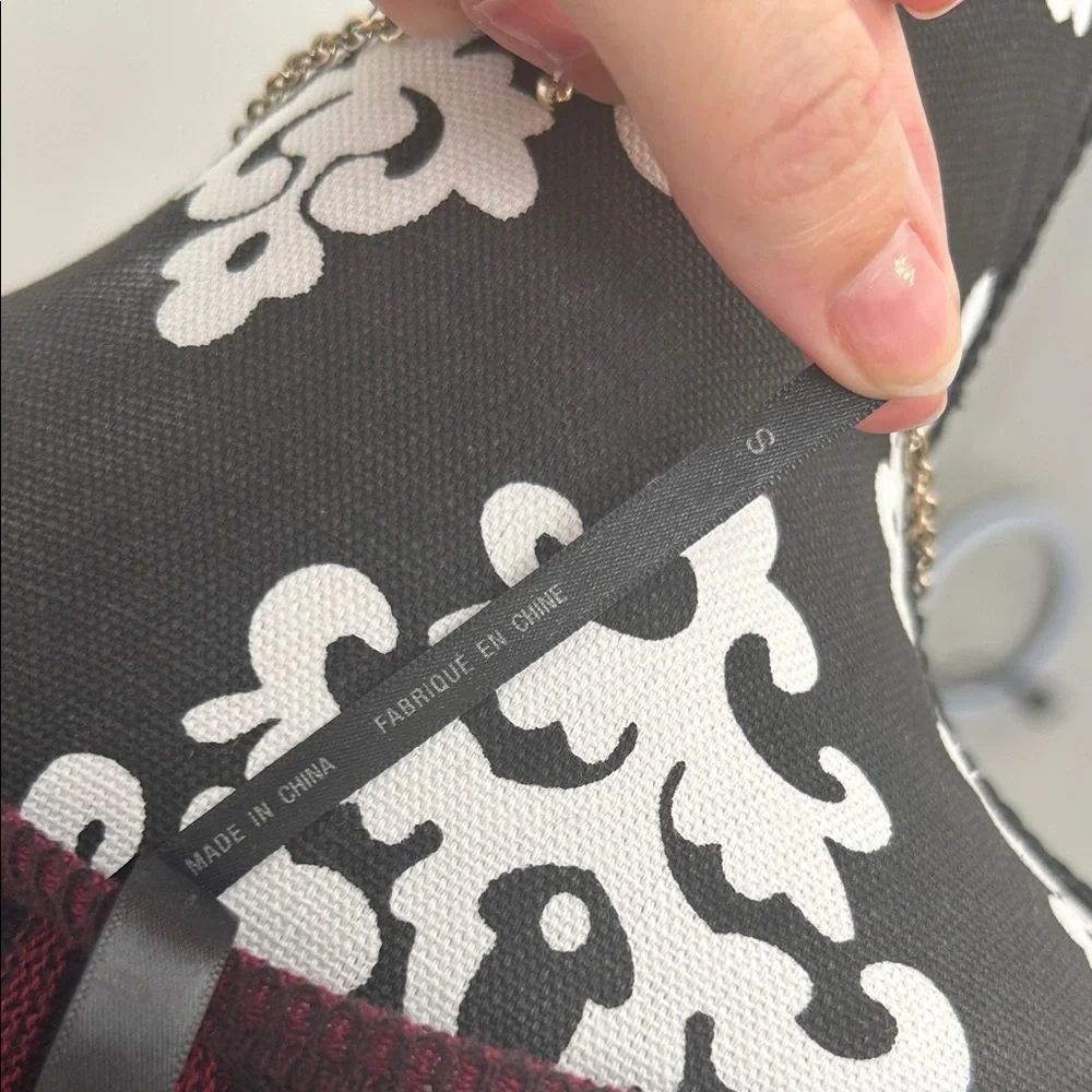 Marc New York Burgundy and Black Striped Midi Dress - Picture 3 of 6